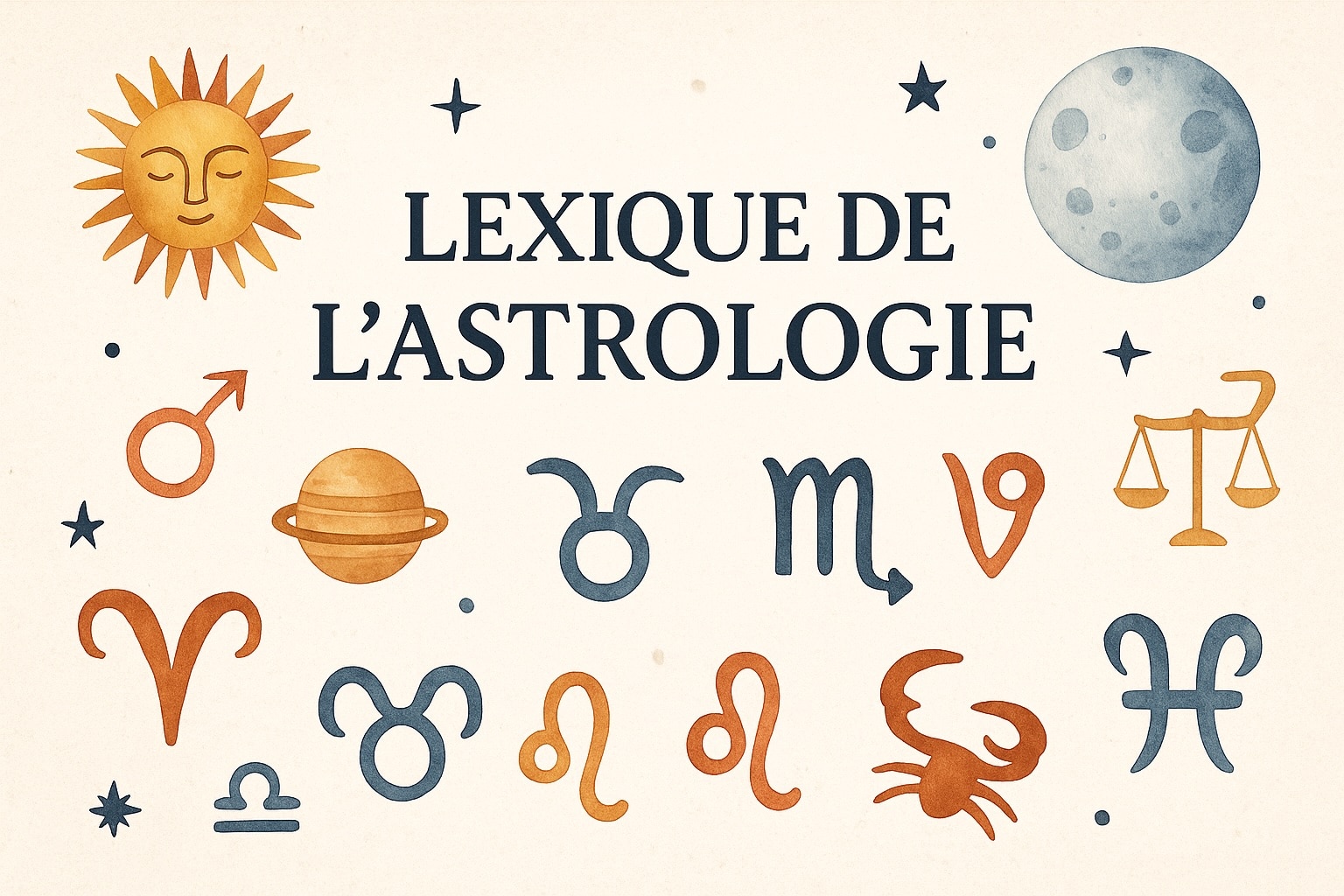 Lexique des principaux termes et définitions en astrologie
